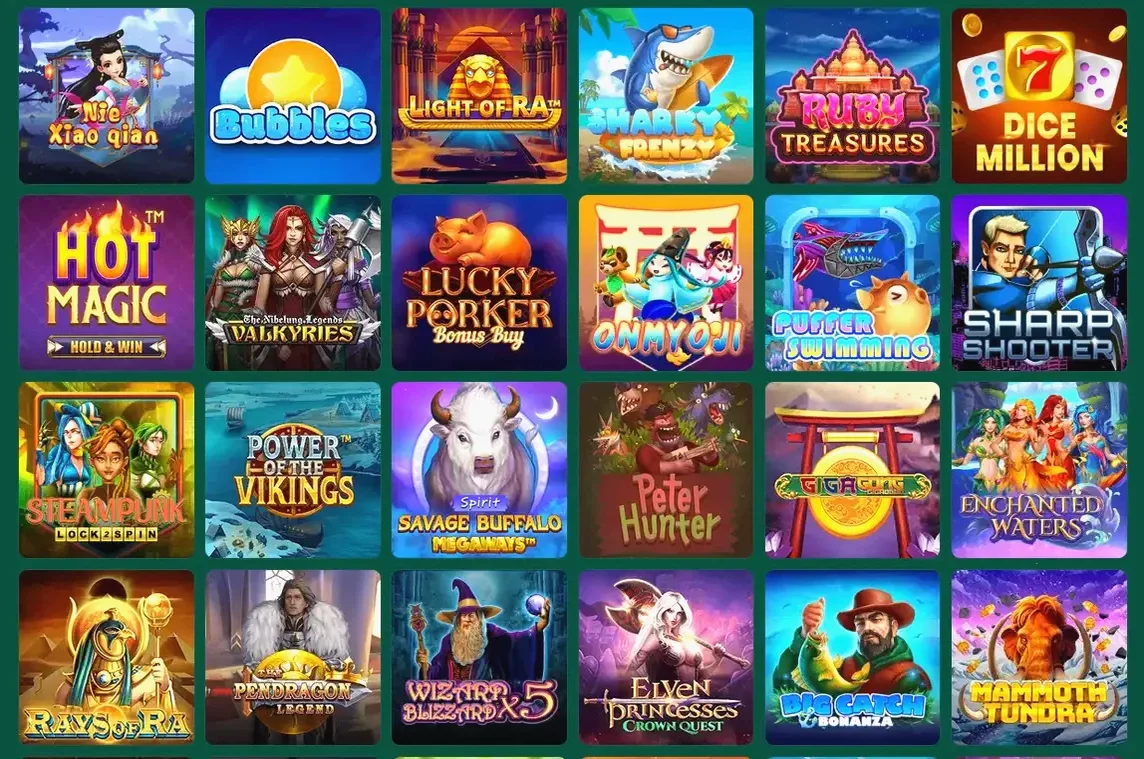 Игровой интерфейс Вулкан Победа
